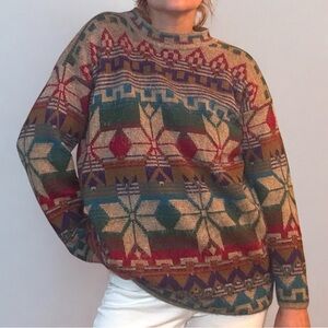 Vintage Oversized Holiday Vibes Sweater
